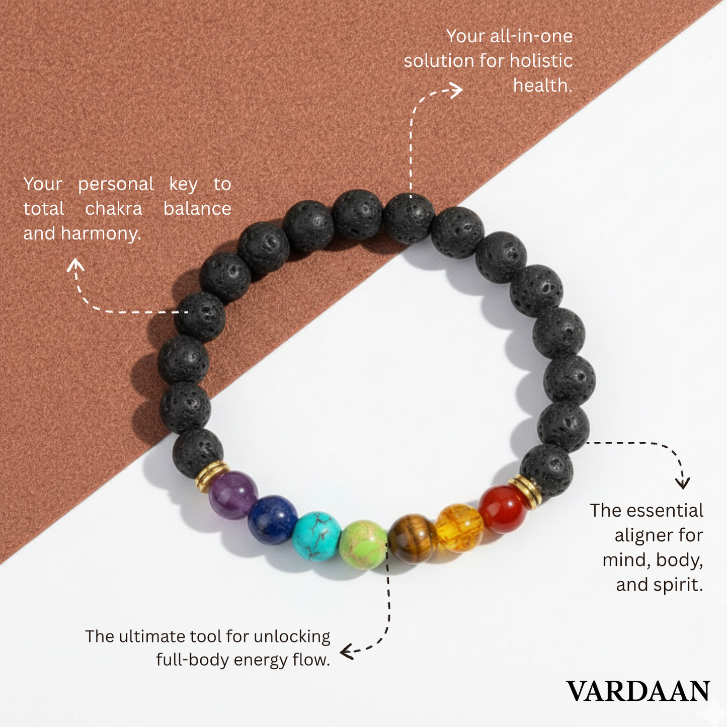 Vardaan 7 Chakra Energy | REAL 7 Chakra Crystal with Lava Stones