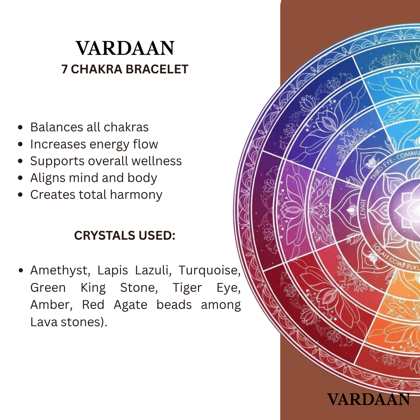 Vardaan 7 Chakra Energy | REAL 7 Chakra Crystal with Lava Stones