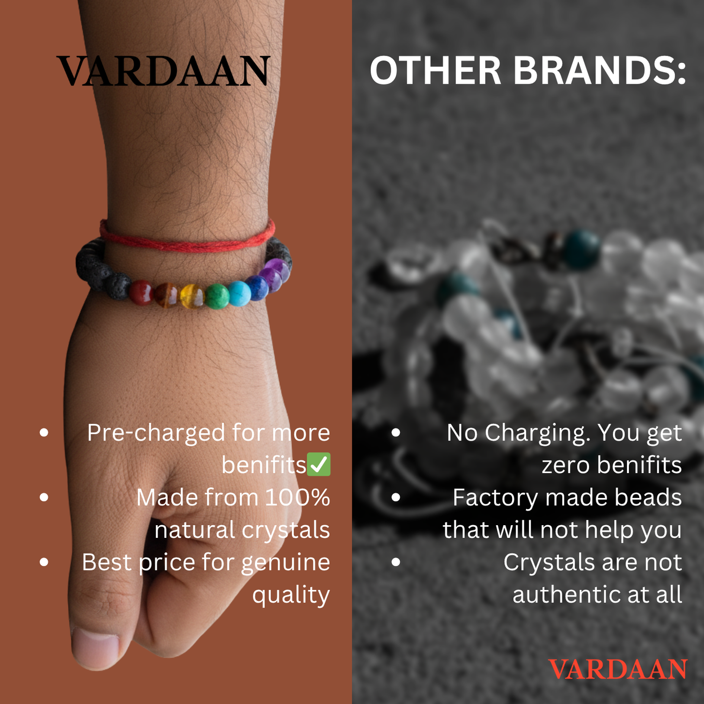 Vardaan 7 Chakra Energy | REAL 7 Chakra Crystal with Lava Stones